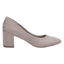 Small Swan Wildleder Pumps grau