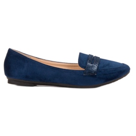 Comer Marineblaue Ballerinas