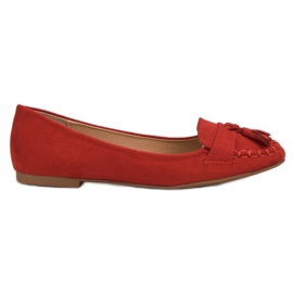 Seastar Ballerinas mit Fransen rot