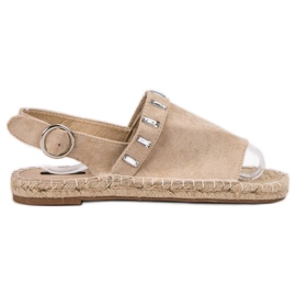 Vices Geschlossene flache Sandalen braun