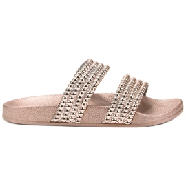 Bello Star Hausschuhe mit Perlen gelb