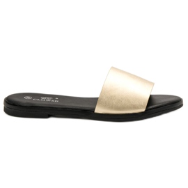 Clowse Klassische goldene Hausschuhe