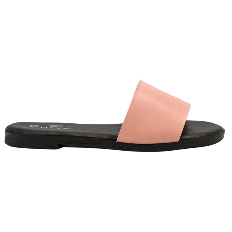 Clowse Klassische Puderhausschuhe rosa