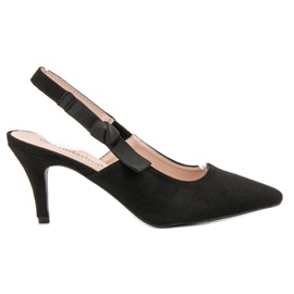 SHELOVET Pumps mit entdecktem Absatz schwarz