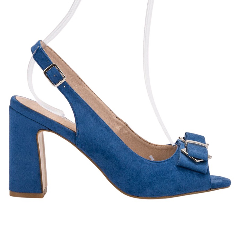 SHELOVET Sandalen an einer Bar blau