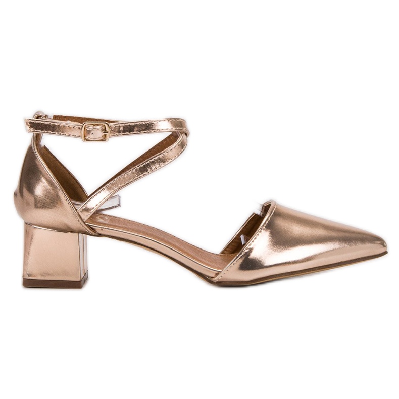 SHELOVET Roségoldene Pumps