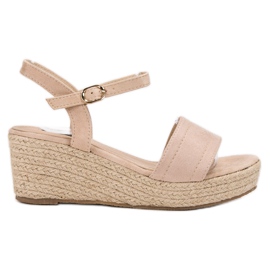 Vices Sandalen auf der Plattform braun