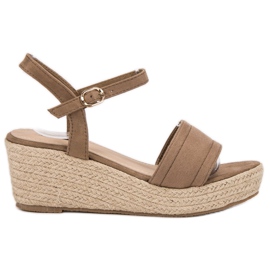 Vices Sandalen auf der Plattform braun