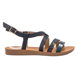 VINCEZA flache Sandalen blau