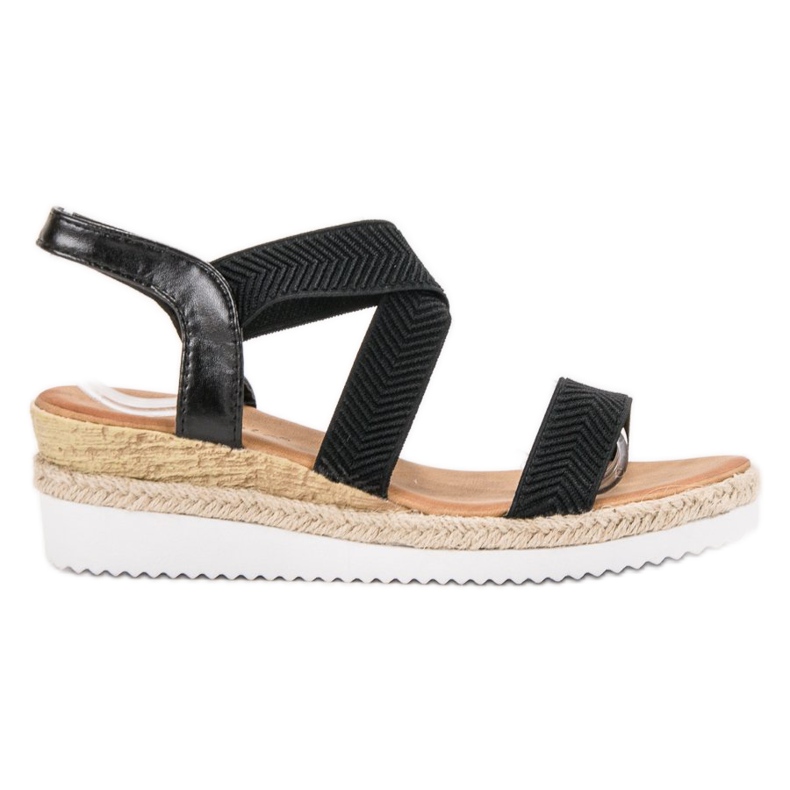 Anesia Paris Slip-on-Sandalen auf der Plattform schwarz