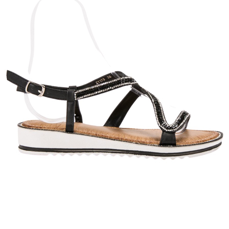 SHELOVET Sandalen auf der Plattform schwarz