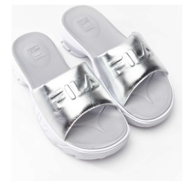 Fila Disruptor Slide Metallic 80F Metallic Silber grau