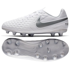 Nike Tiempo Legend 8 Club FG / MG Jr AT5881-100 Fußballschuhe mehrfarbig weiß