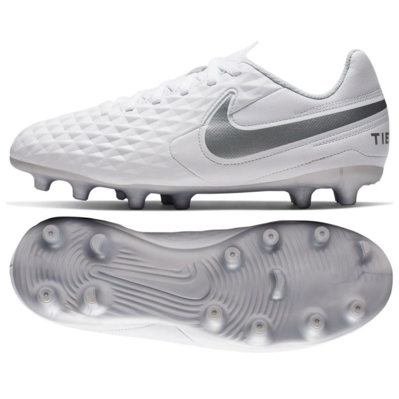 Nike Tiempo Legend 8 Club FG / MG Jr AT5881-100 Fußballschuhe mehrfarbig weiß