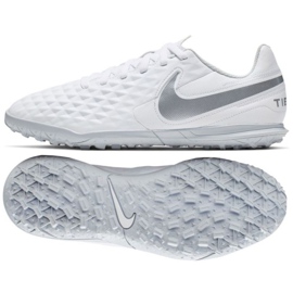 Fußballschuhe Nike Tiempo Legend 8 Club Tf Jr AT5883-100 weiß mehrfarbig