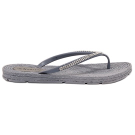 Seastar Flip-Flops mit Zirkonia grau