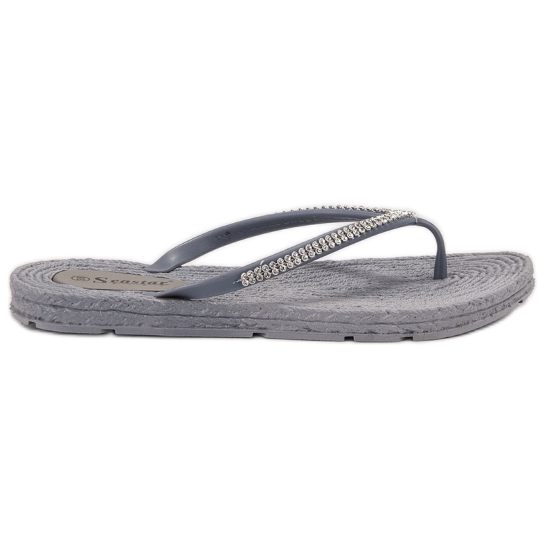 Seastar Flip-Flops mit Zirkonia grau