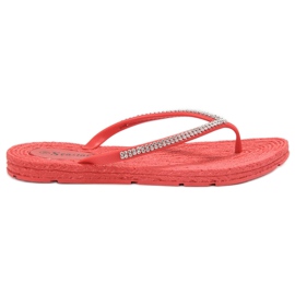 Seastar Flip-Flops mit Zirkonia rot