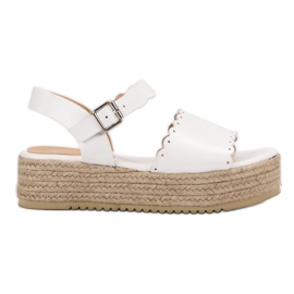 Balada Sandalen auf der Plattform weiß