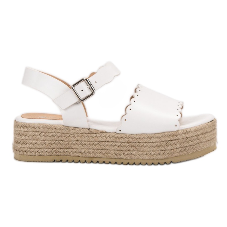 Balada Sandalen auf der Plattform weiß