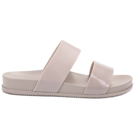 SHELOVET Modische Gummipantoffeln grau