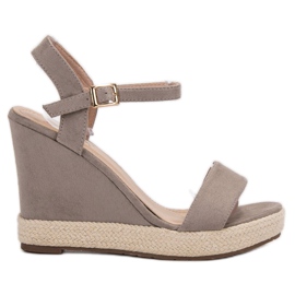 Seastar Graue Espadrilles-Sandalen