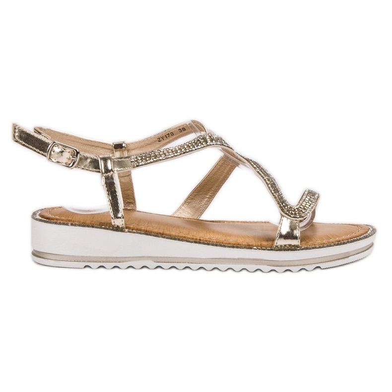 SHELOVET Sandalen auf der Plattform gelb