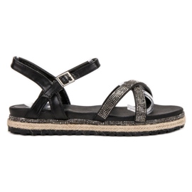 SHELOVET Schwarze Damen Sandalen