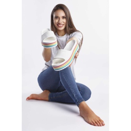 Crocs Cb Platform Bld Color Slide 100 Weiß