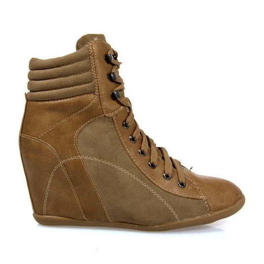Sneakers Boots On Wedge 562 Khaki braun grün
