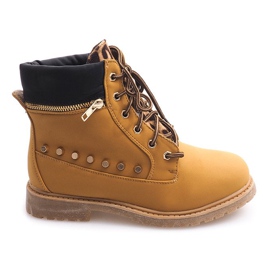 Warmer Trapper mit Ornamenten A06 Camel braun