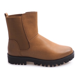 Warm Booties Jodhpur-Stiefel mit Gummizug 976-PA Camel braun