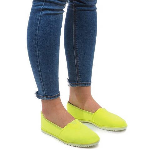 Lycra PT7205 Gelbe Slip-On-Sneakers