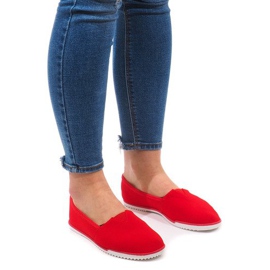 Lycra 8525 Rote Slip-On-Sneakers