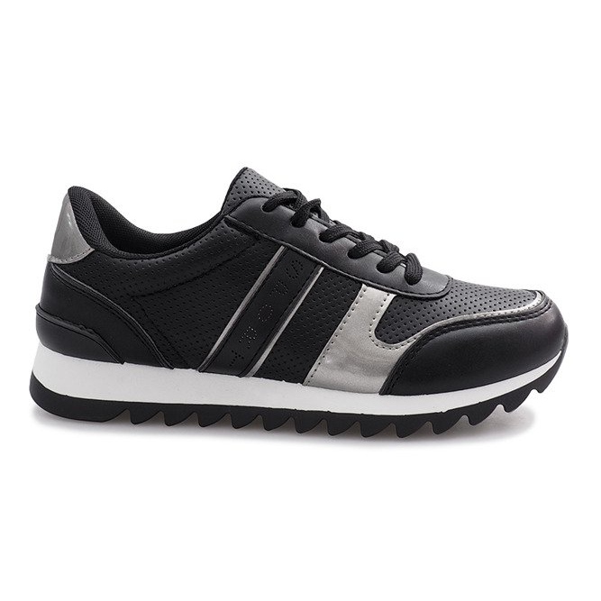 Schwarze Sport-Nachtsneaker