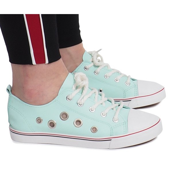 Lavso grüne durchbrochene Sneakers