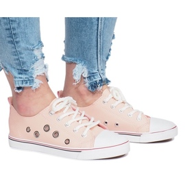 Lavso pinke durchbrochene Sneakers rosa