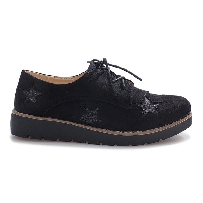 Schwarze Loafer mit Big Stars