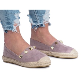Gold Sun lila Espadrilles violett