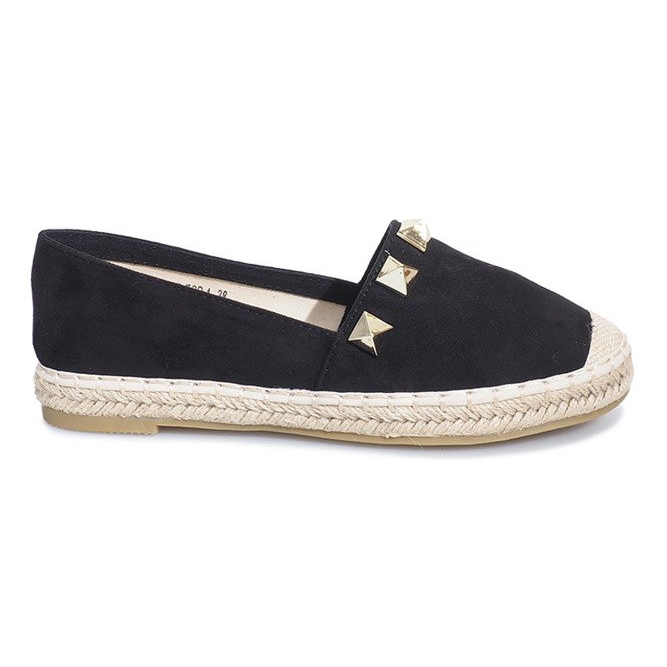Black Gold Sun Espadrilles schwarz