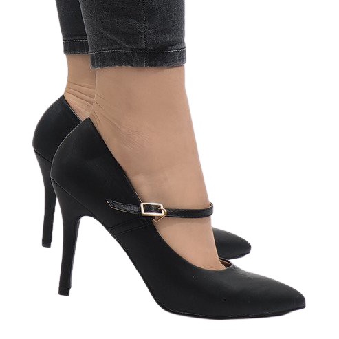 Schwarze klassische High Heels Montr