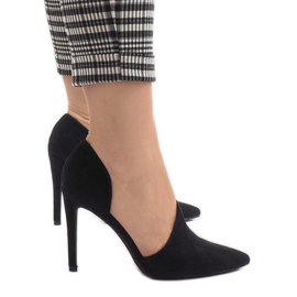 Schwarze asymmetrische C82A Absätze