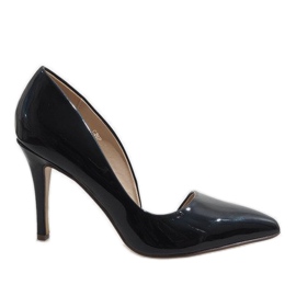 Schwarze asymmetrische C26 Absätze