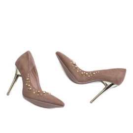 Rosa Velour-Stilettos DD55P