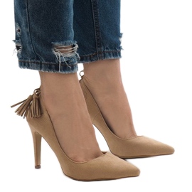 Camel Wildleder D-10 Absätze braun