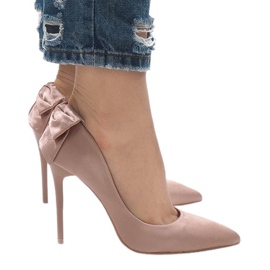 Klassische rosa Schleifennadeln LB-336