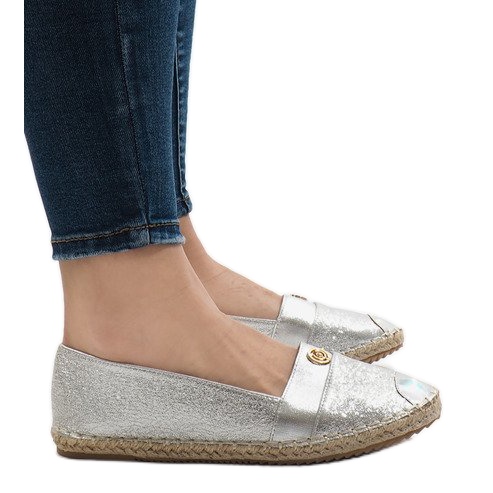 GFXWFD2 silberne Espadrilles grau