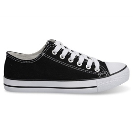 8223 Schwarze hohe Sneakers