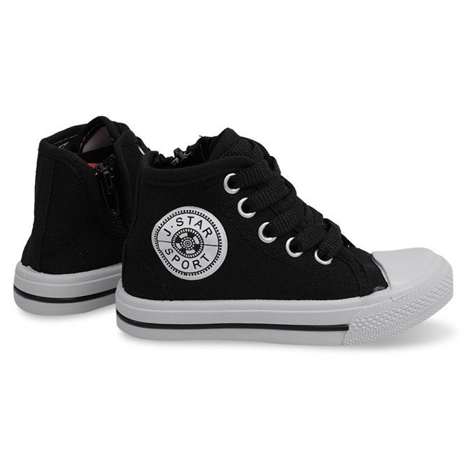 High-Top-Kindersneaker Y1312 Schwarz