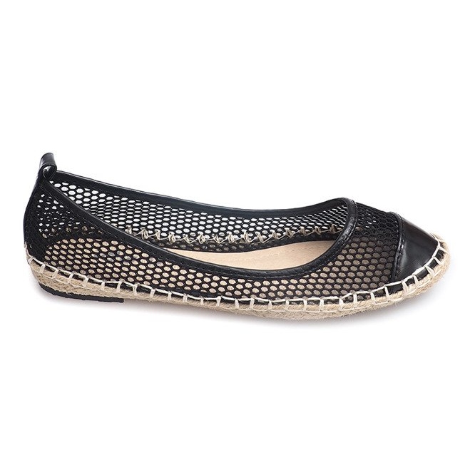 Ballerinas Espadrilles 9653 Schwarz